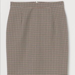 H&M houndstooth mini skirt